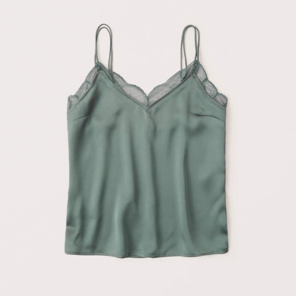 Double Strap Lace Trim Cami